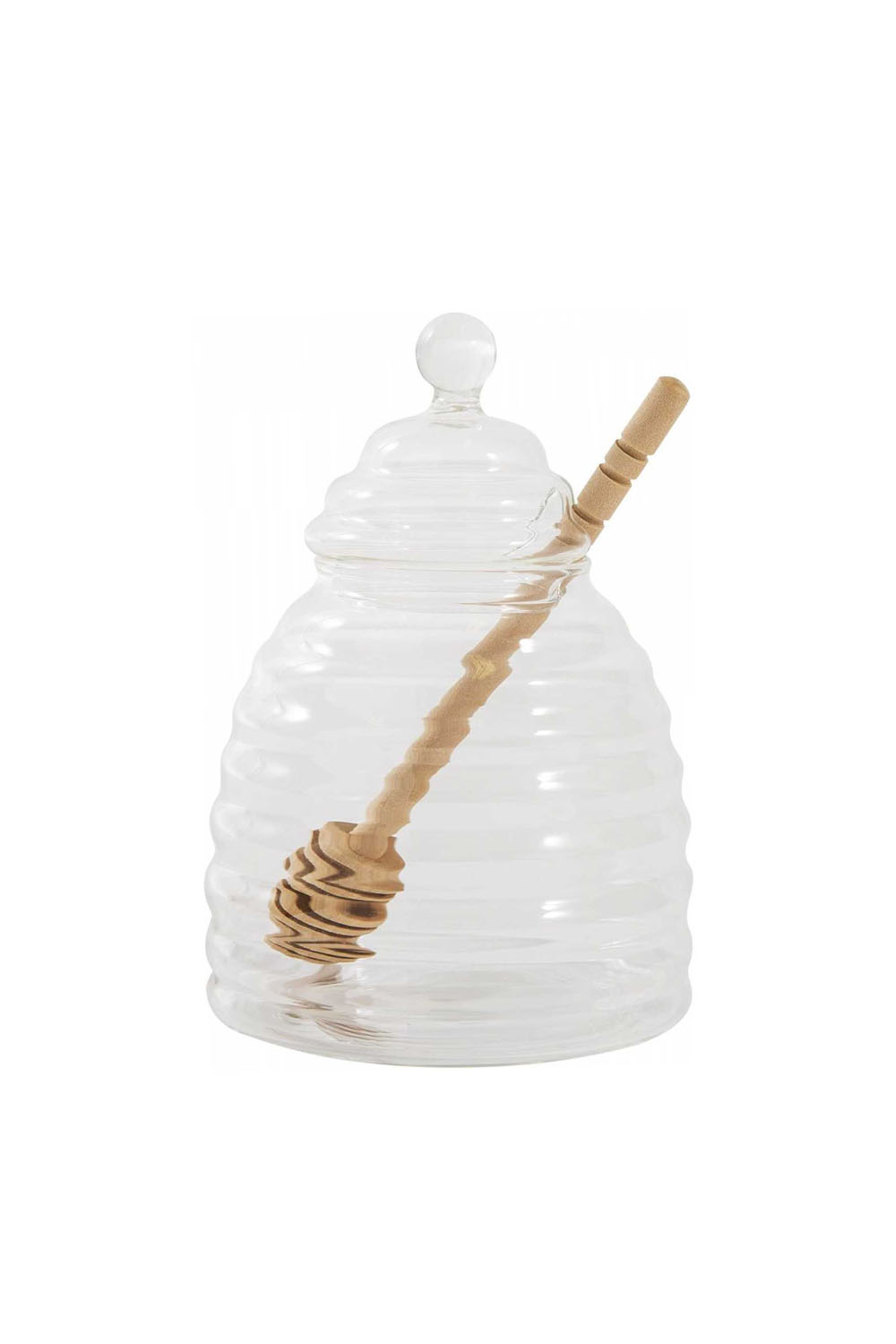 Glass Honey Pot