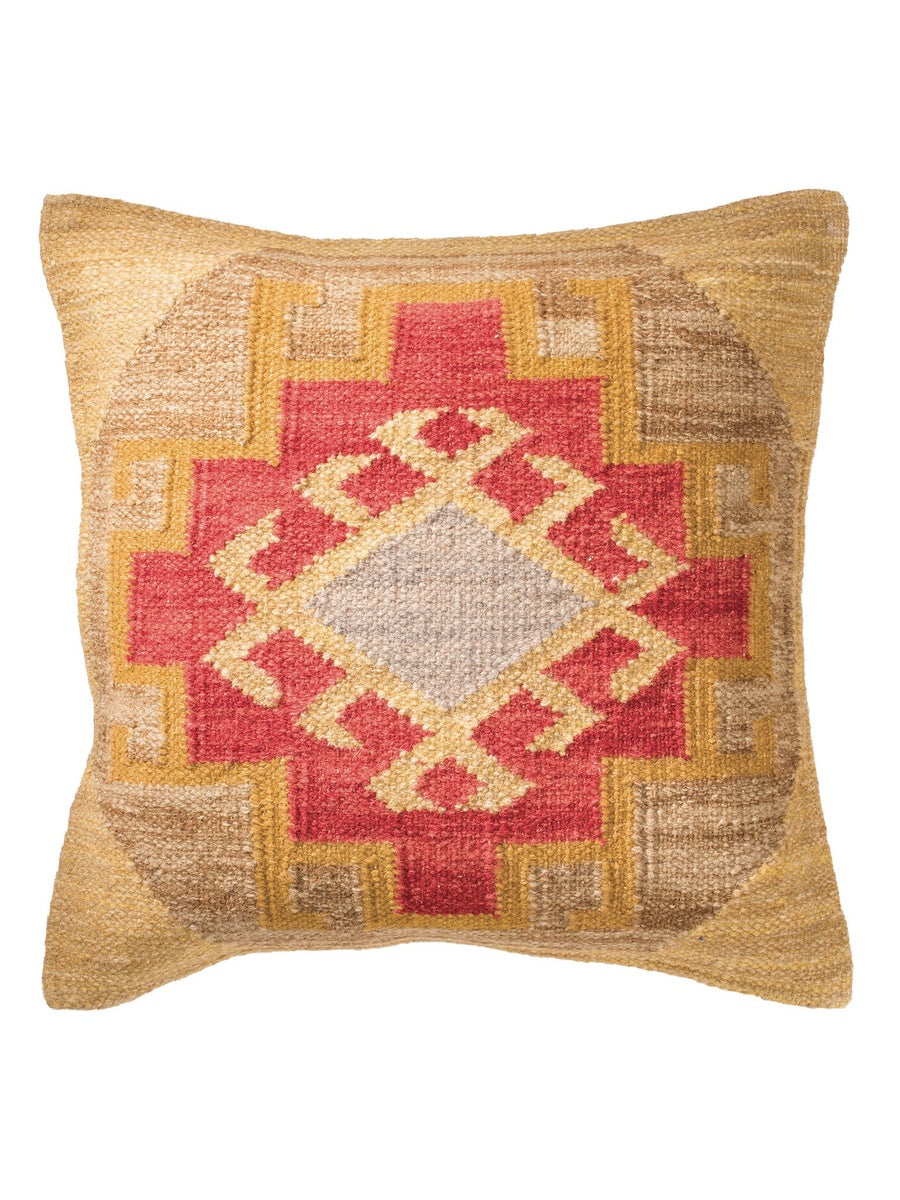 Karima Light Red Kilim Cushion
