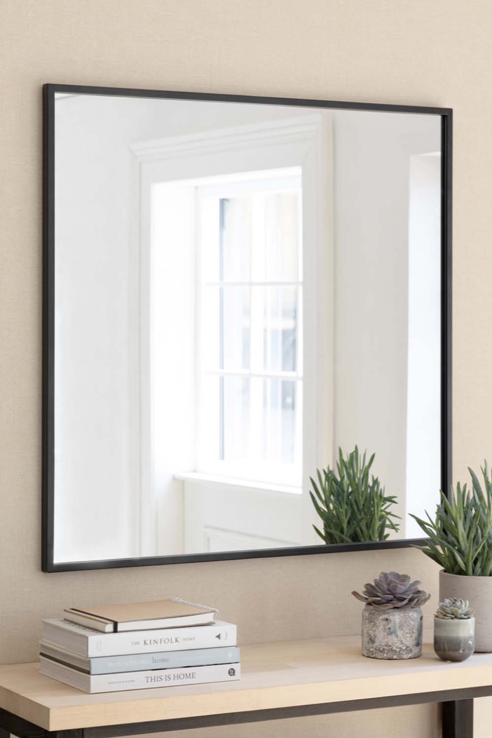 Square Iron Wall Mirror