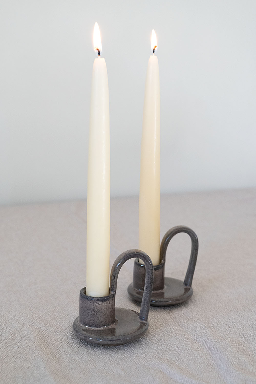 Stoneware Tawny Candle Holder