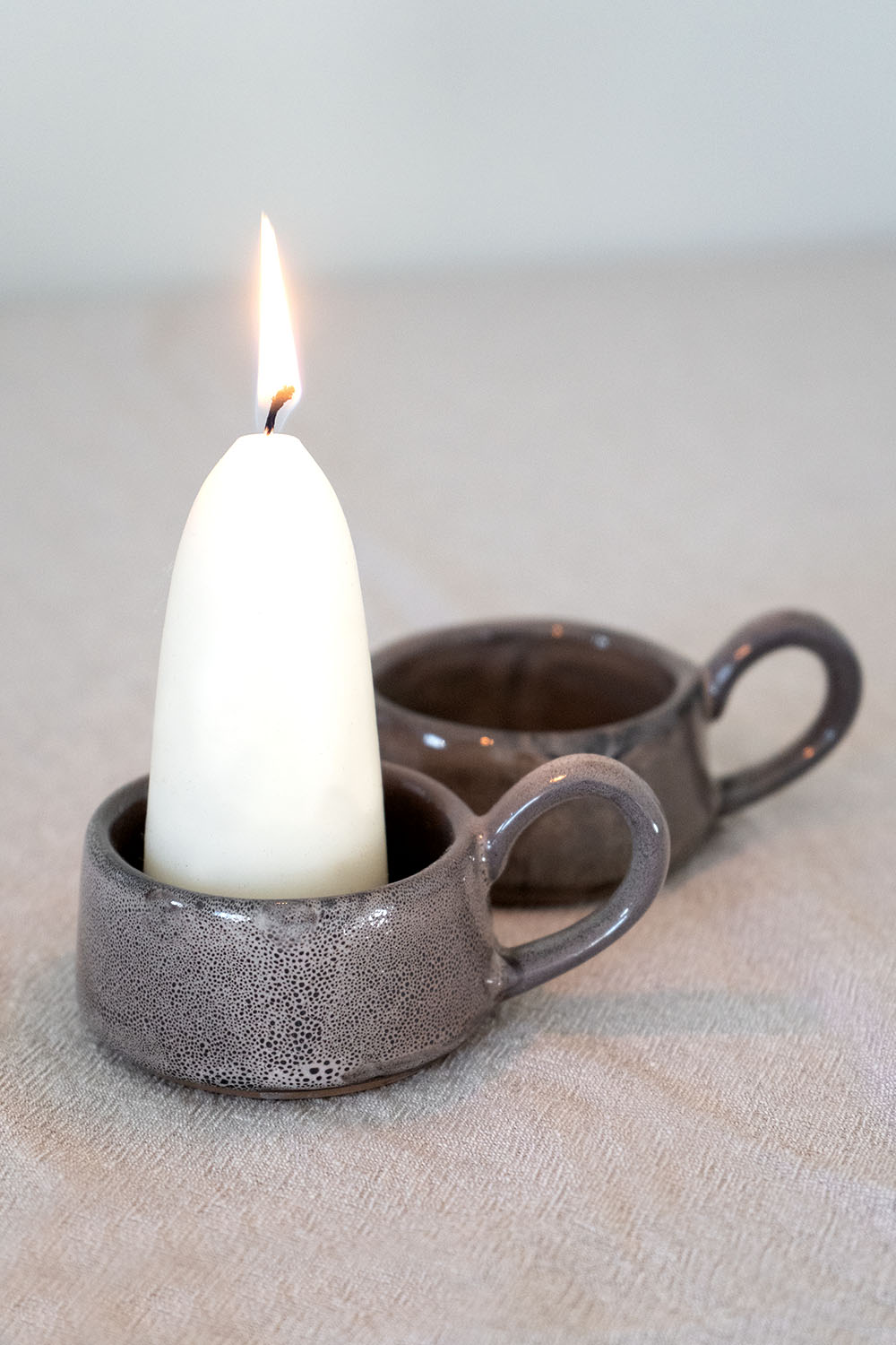 Stoneware Tawny Tealight Holder