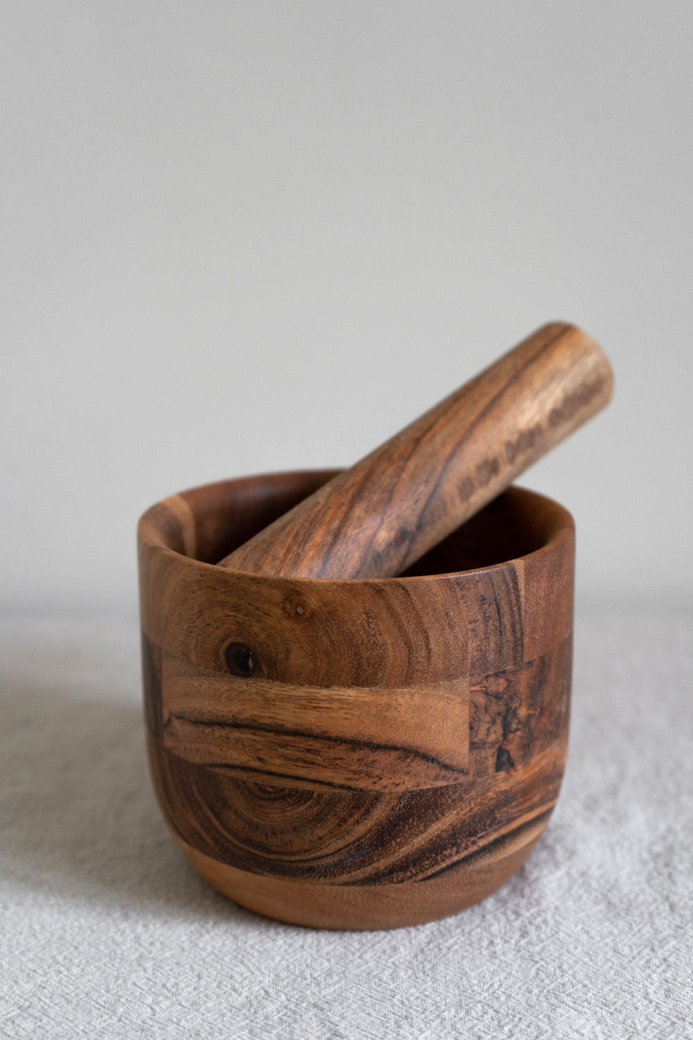 Acacia Wood Pestle & Mortar