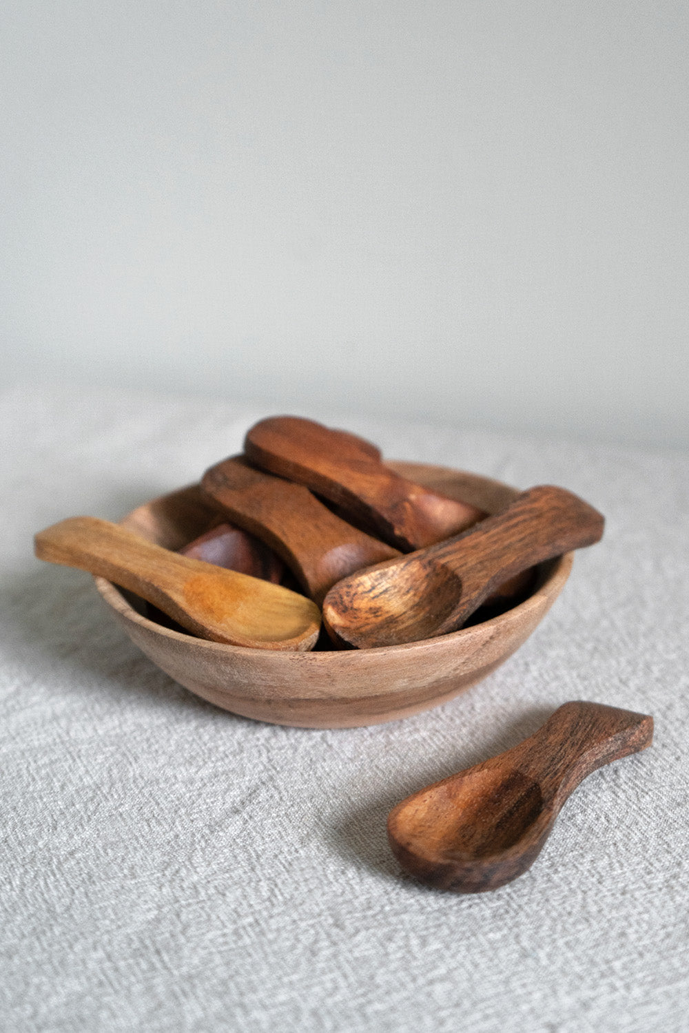 Mini Acacia Salt Spoon