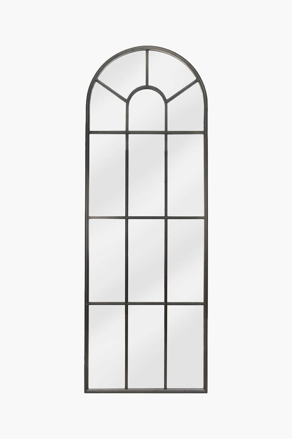 Arched Steel Window Mirror