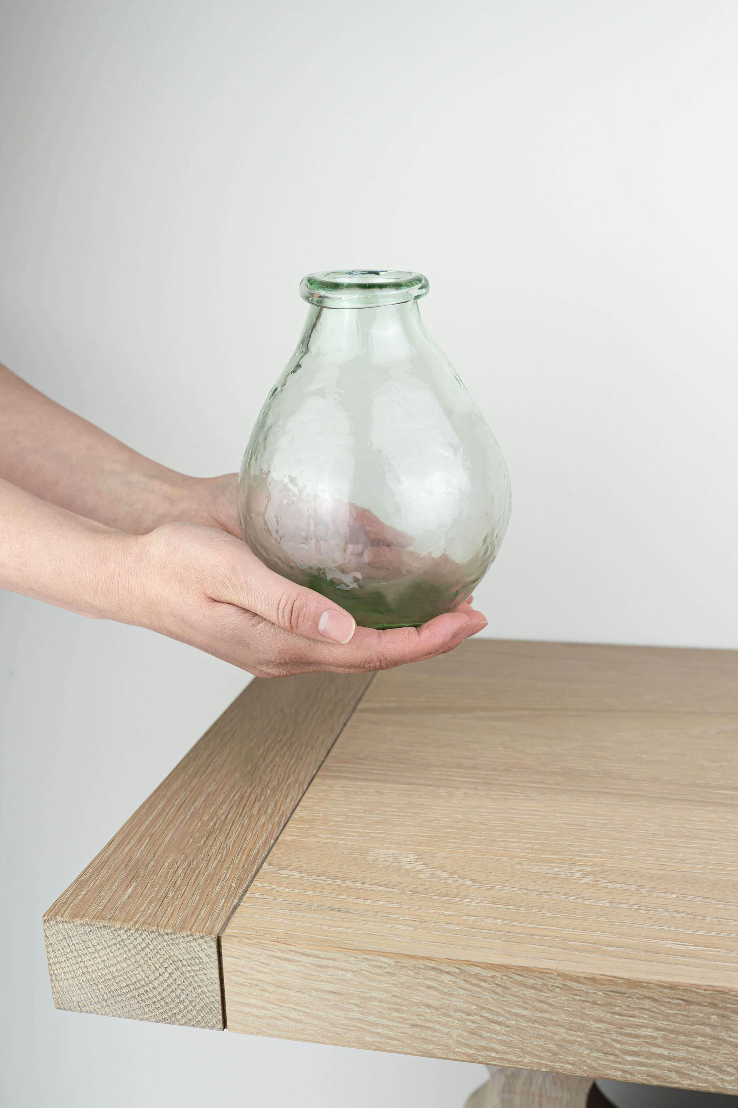 Bubble Recycled Glass Vase, Small