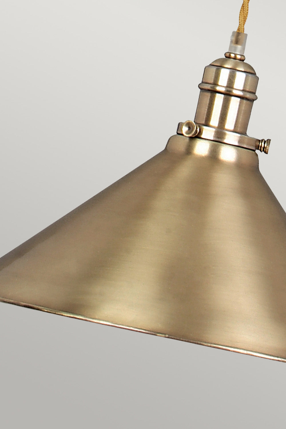 Cannes Aged Brass Pendant Light