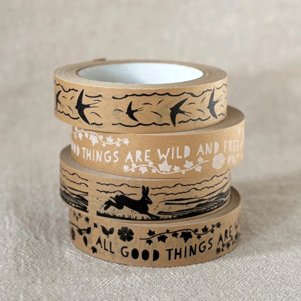A Blackbird Sang Kraft Paper Tape Designs - Coates & Warner