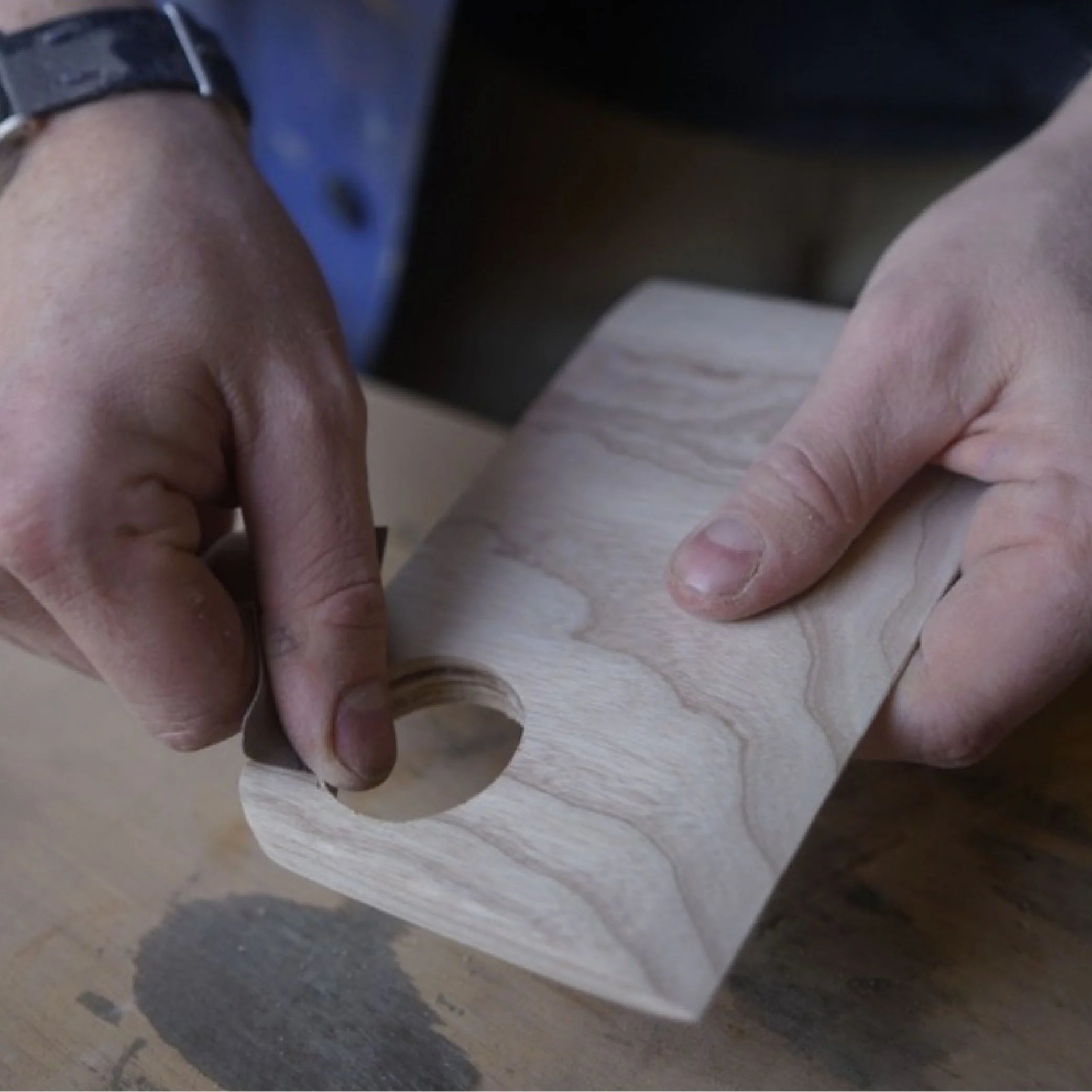 Oak Dough Scraper In The Making - Coates & Warner