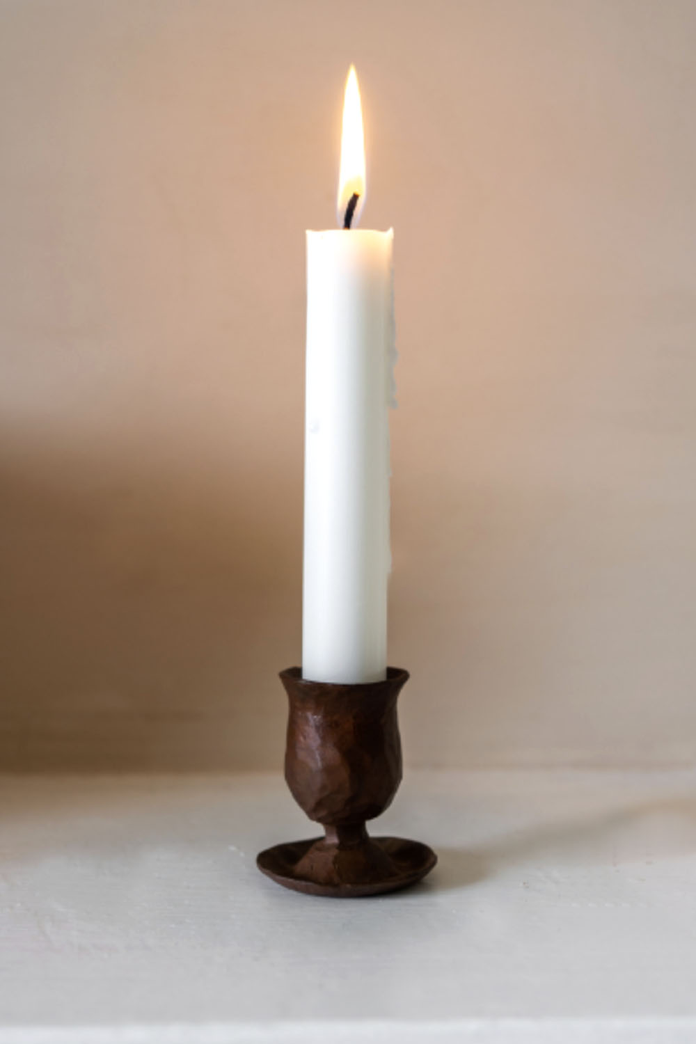 Forged Dinner Candle Holder