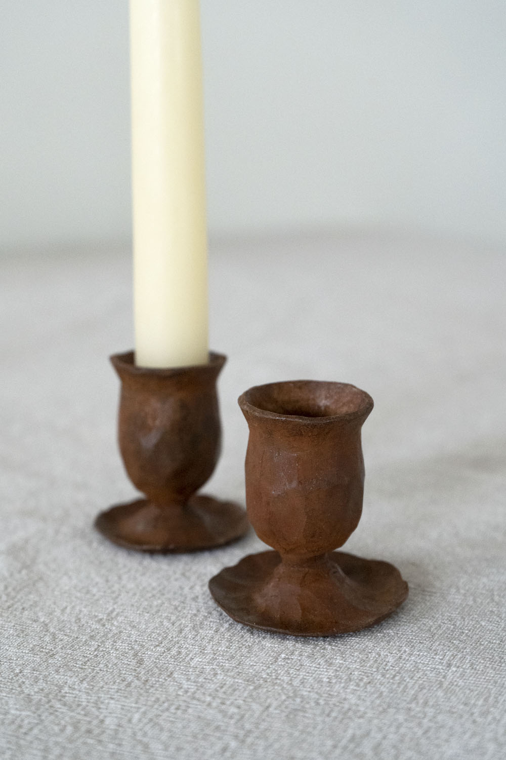 Forged Dinner Candle Holder