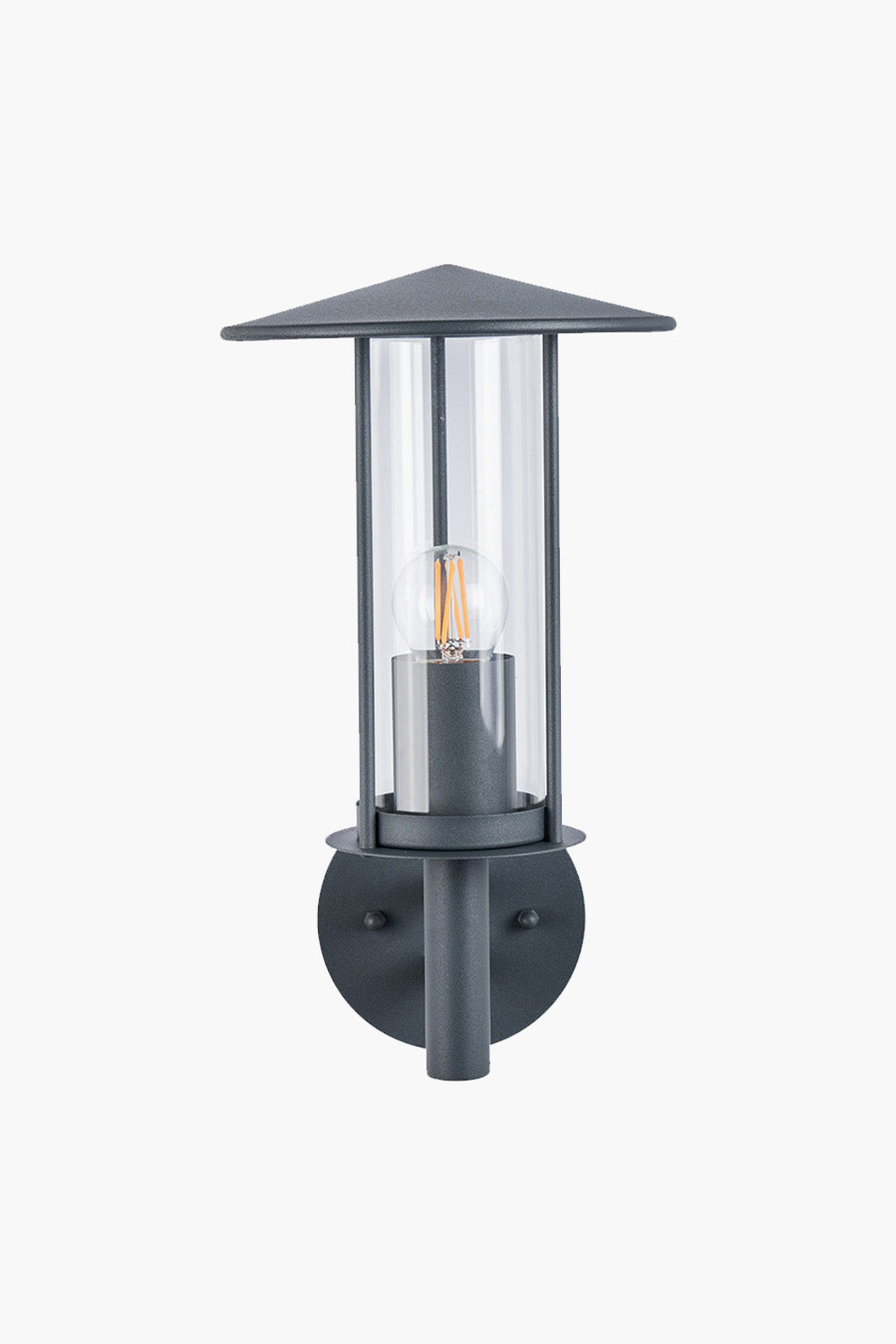 Grey Steel Chimney Wall Light
