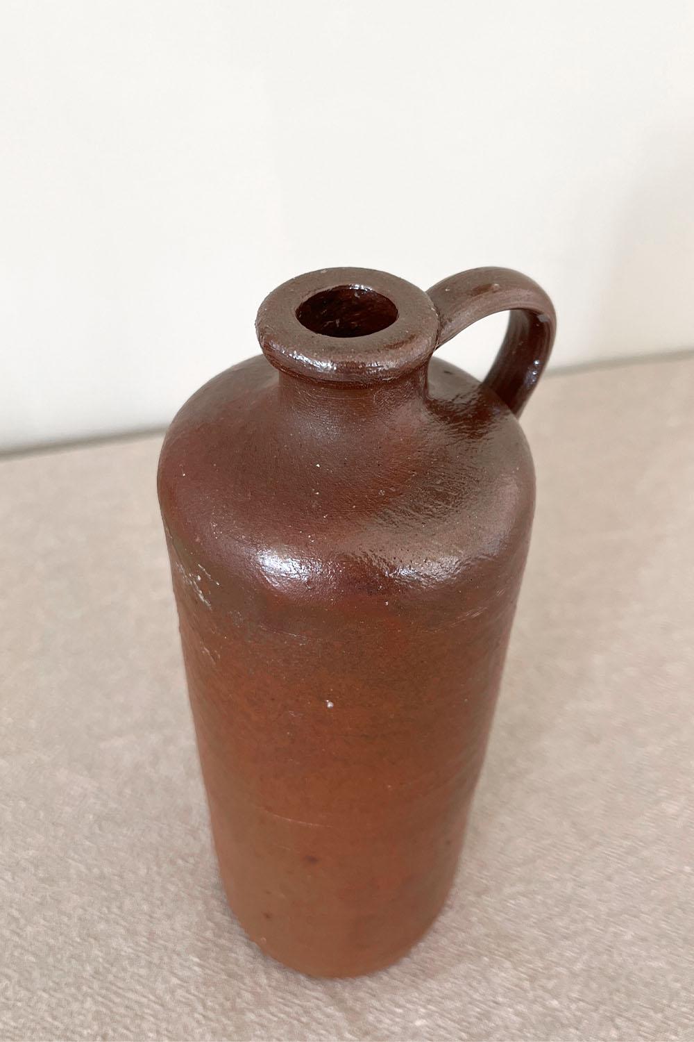 Tall Vintage Stoneware Bottle