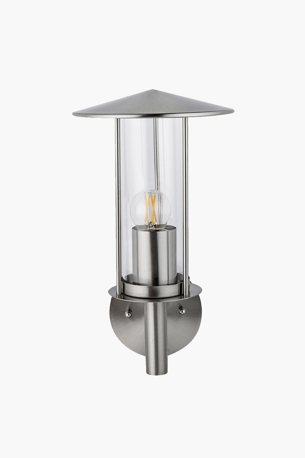 Brushed Steel Chimney Wall Light