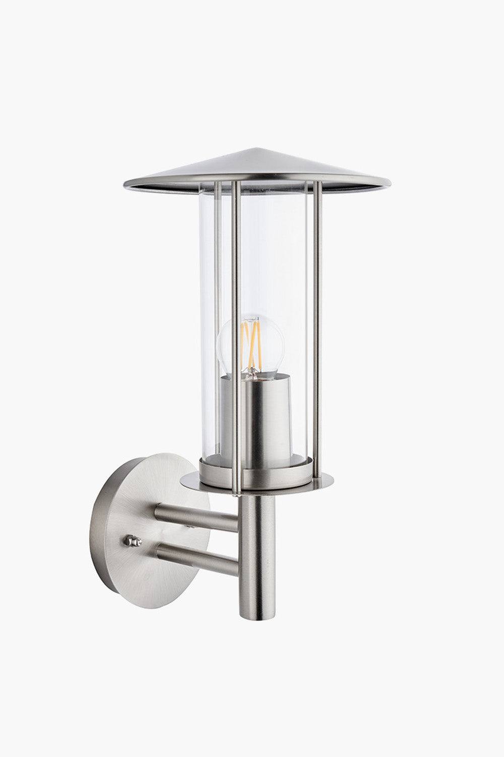Brushed Steel Chimney Wall Light