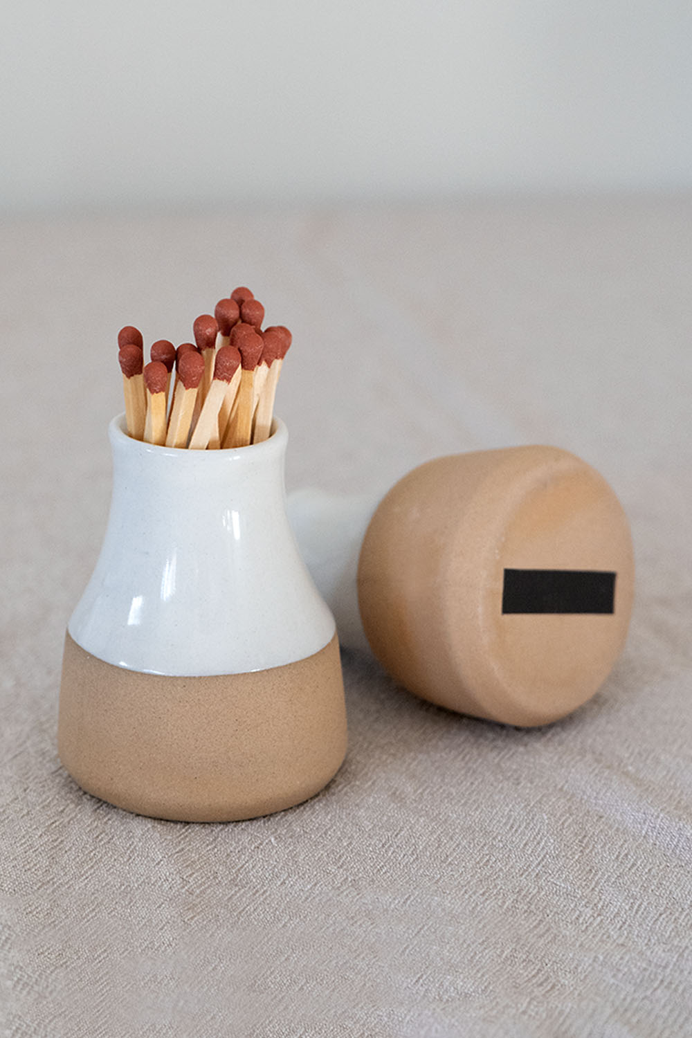Stoneware Match Holder