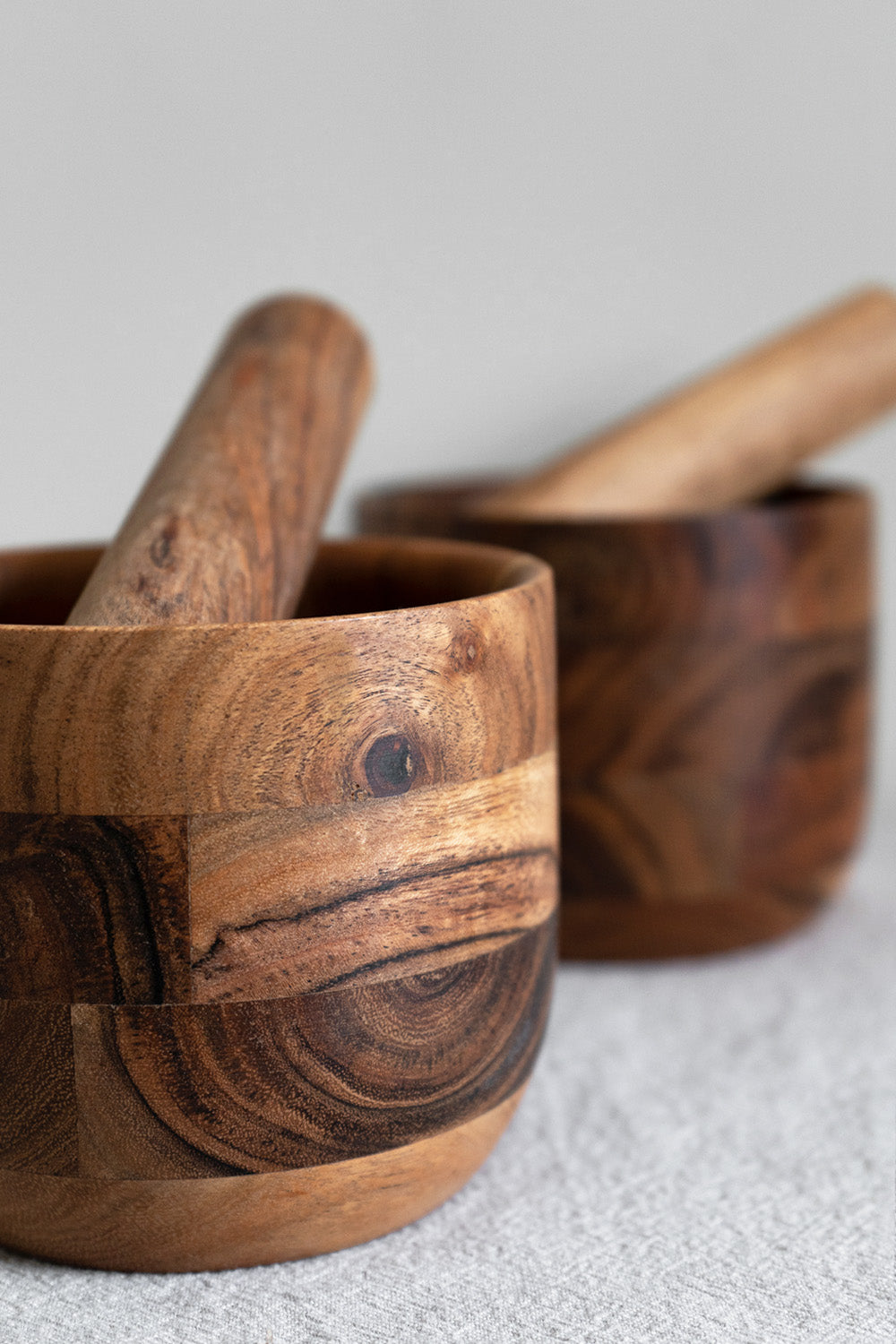 Acacia Wood Pestle & Mortar