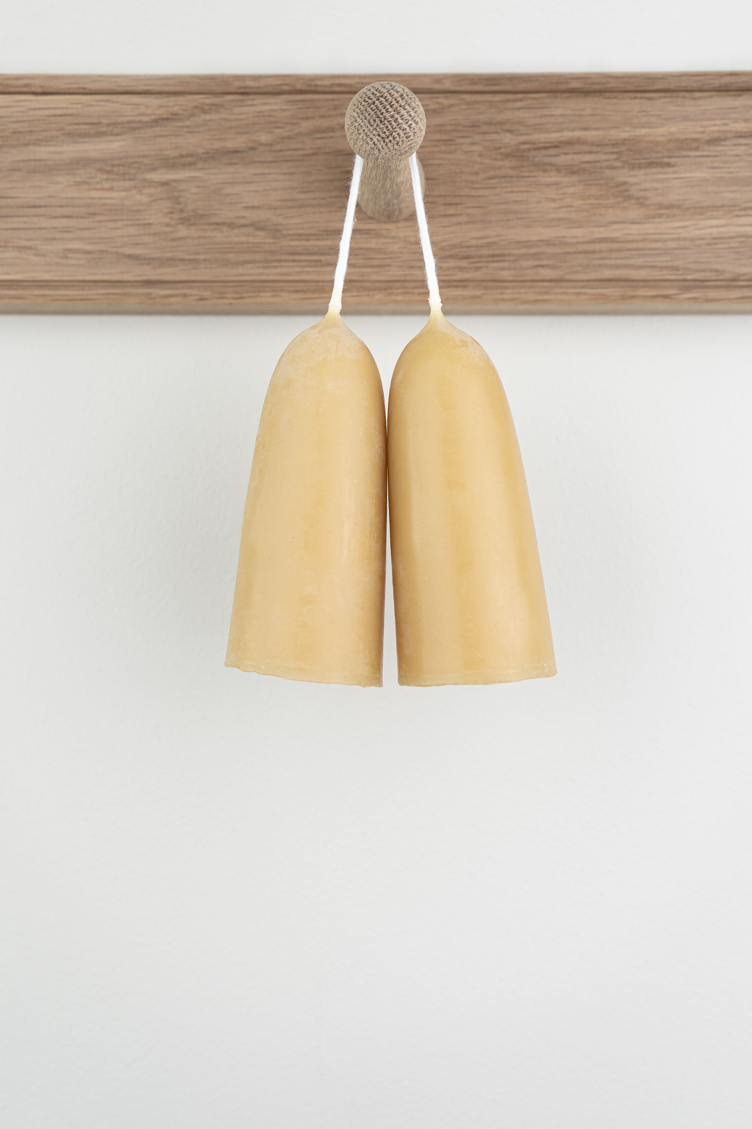 Hand Dipped Beeswax Candle, Stumpie