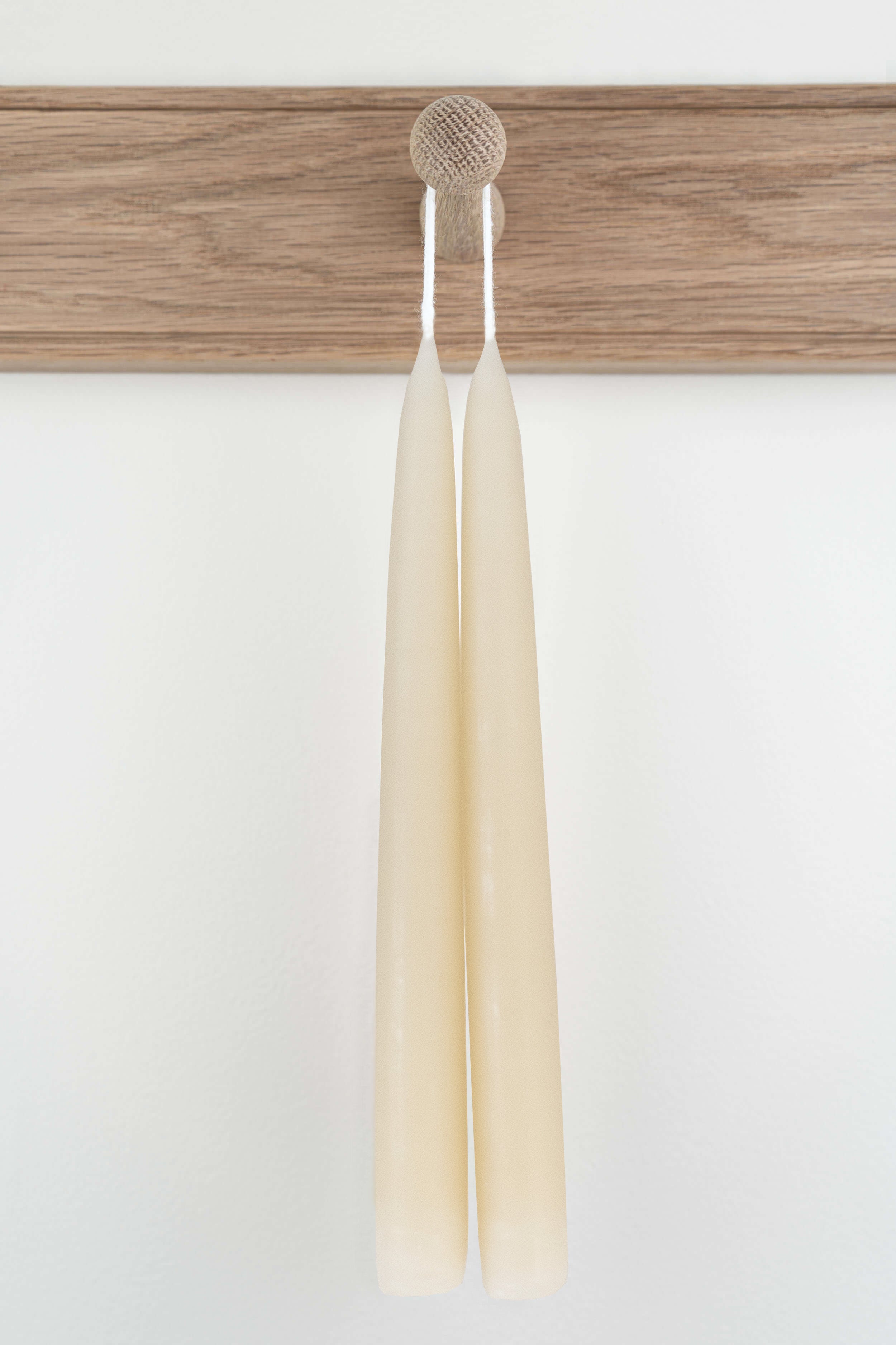 Hand Dipped Ivory Candle, Standard Dinner