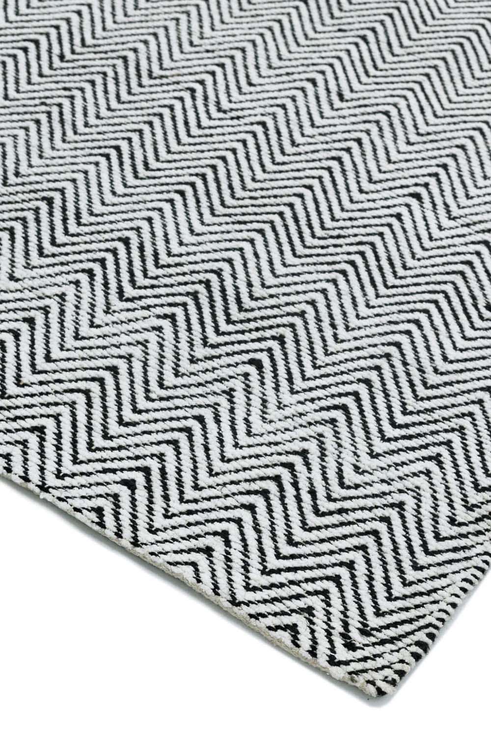 Chevron Black Rug