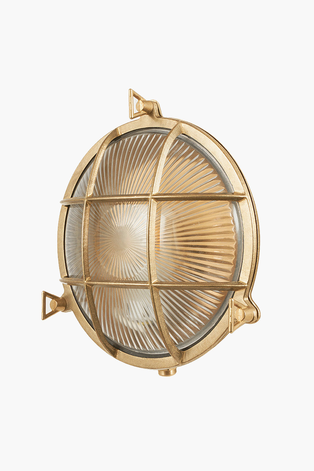 Brass Bulkhead Round Wall Light