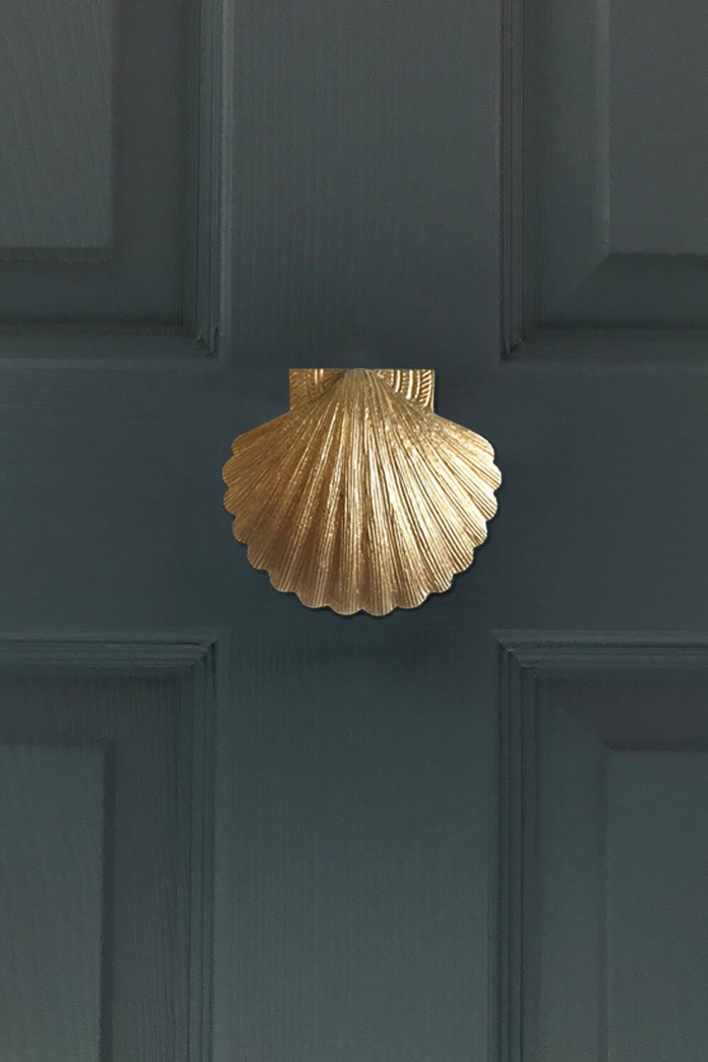 Solid Brass Shell Door Knocker - Coates & Warner