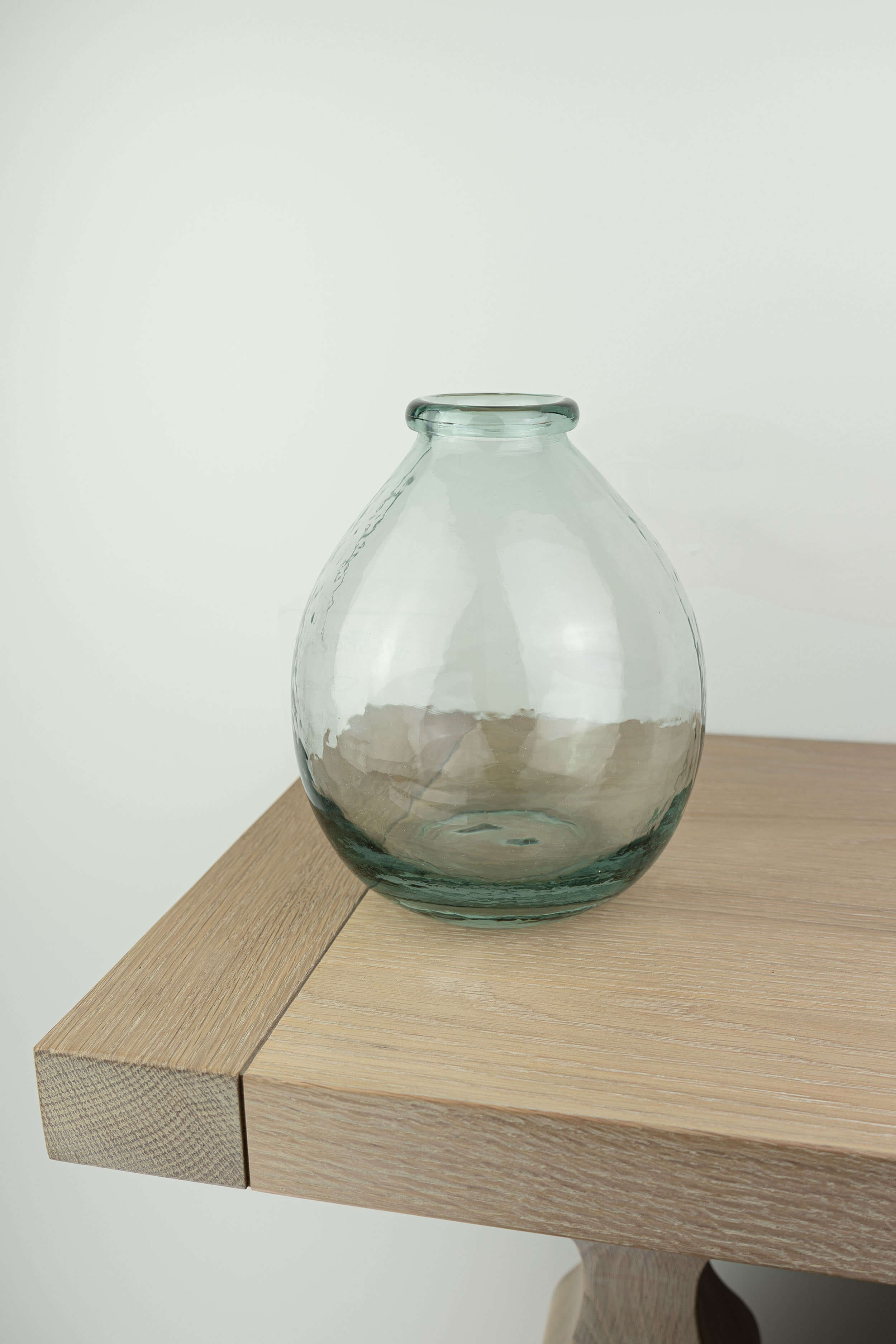 Bubble Recycled Glass Vase, Large