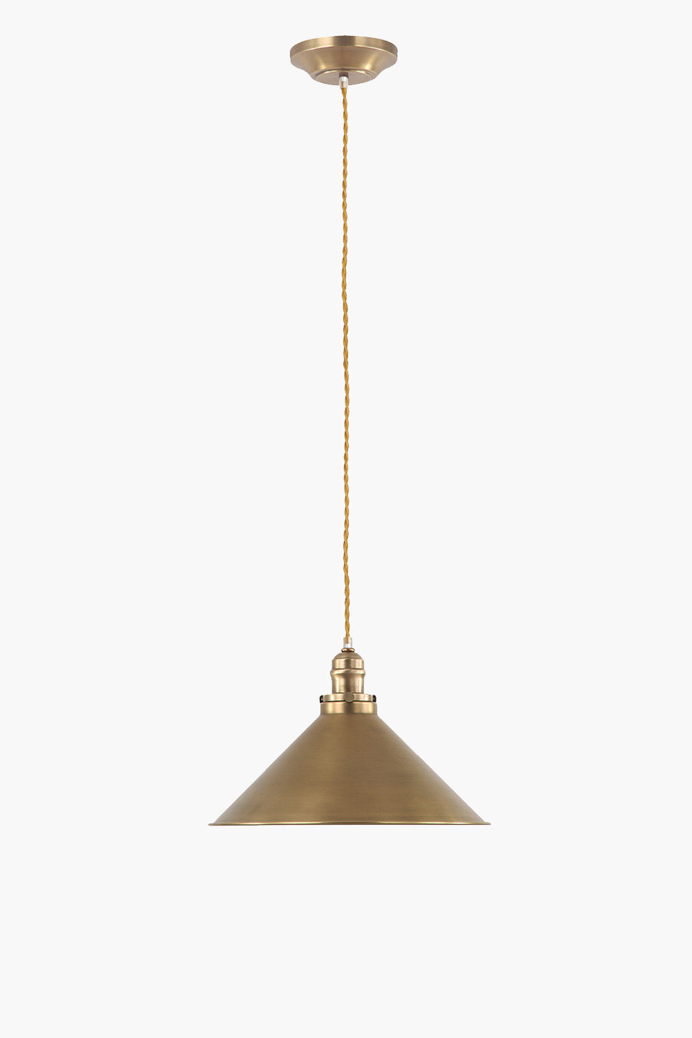 Cannes Aged Brass Pendant Light