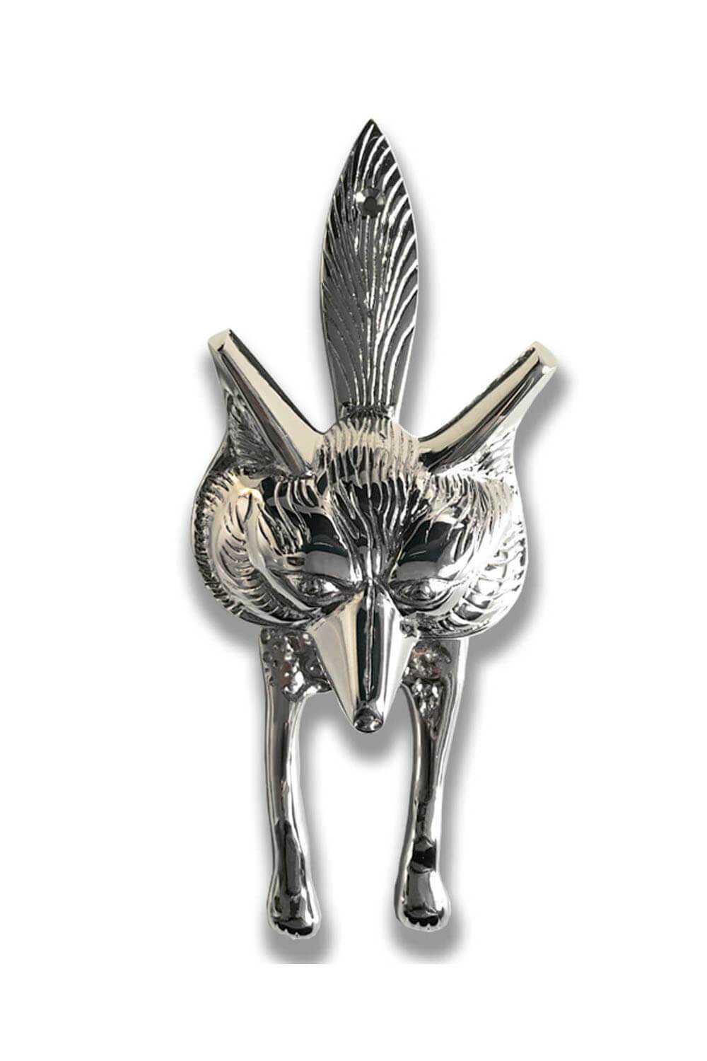 Chrome Fox Door Knocker - Coates & Warner