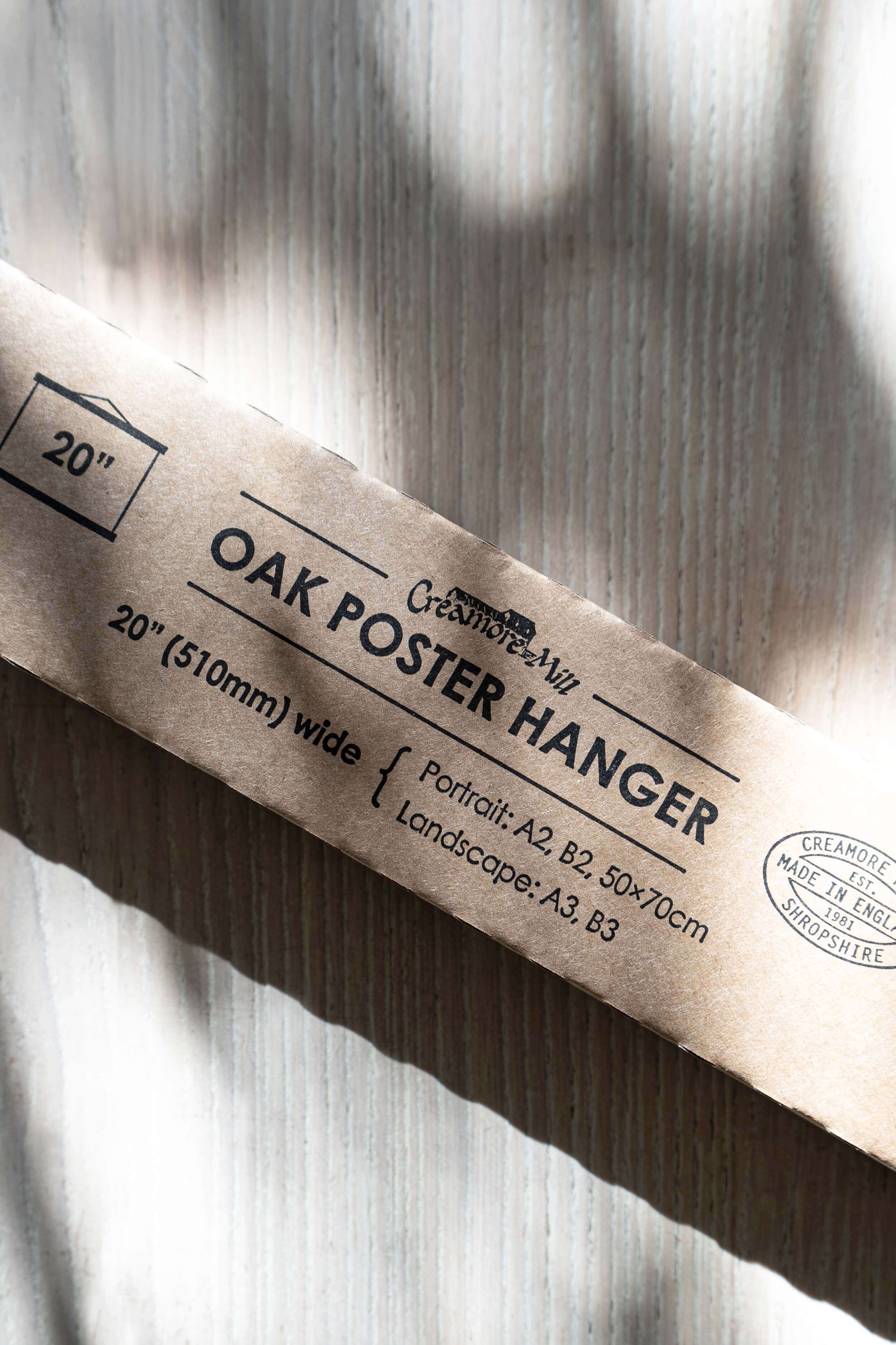 Oak Poster Hanger