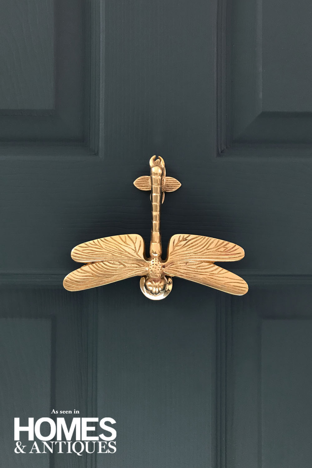 Brass Dragonfly Door Knocker - Coates & Warner