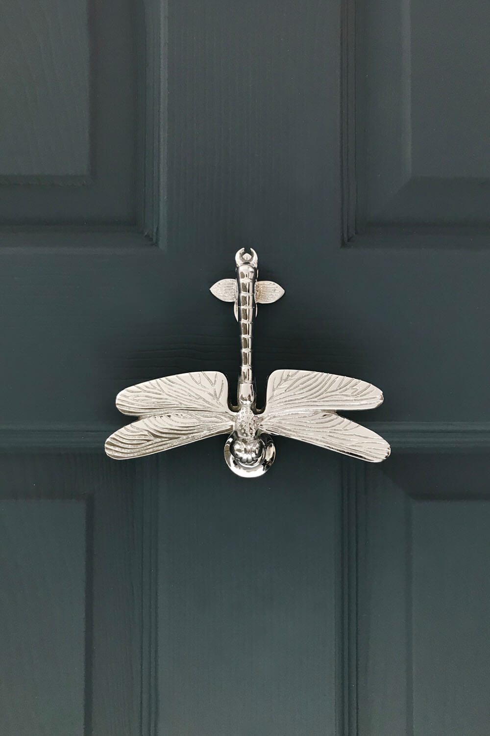 Chrome Dragonfly Door Knocker - Coates & Warner