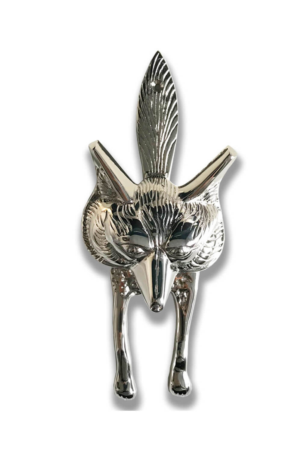 Nickel Fox Door Knocker - Coates & Warner