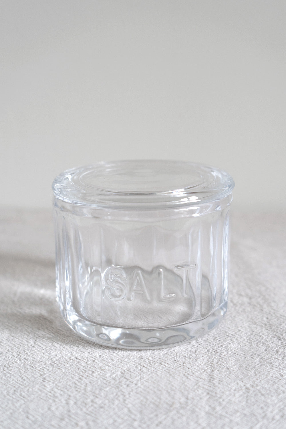 Glass Salt Pot With Lid