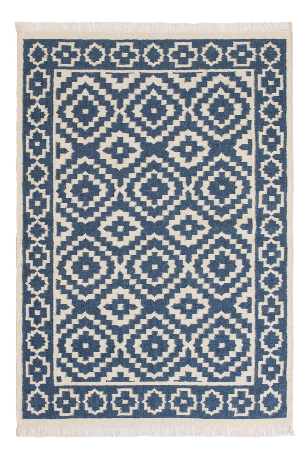 t*a様 372　GAN KILIM RODAS BLUE RUG　170×24 GAN | Kilim Blue Parquet Tetragon Rug