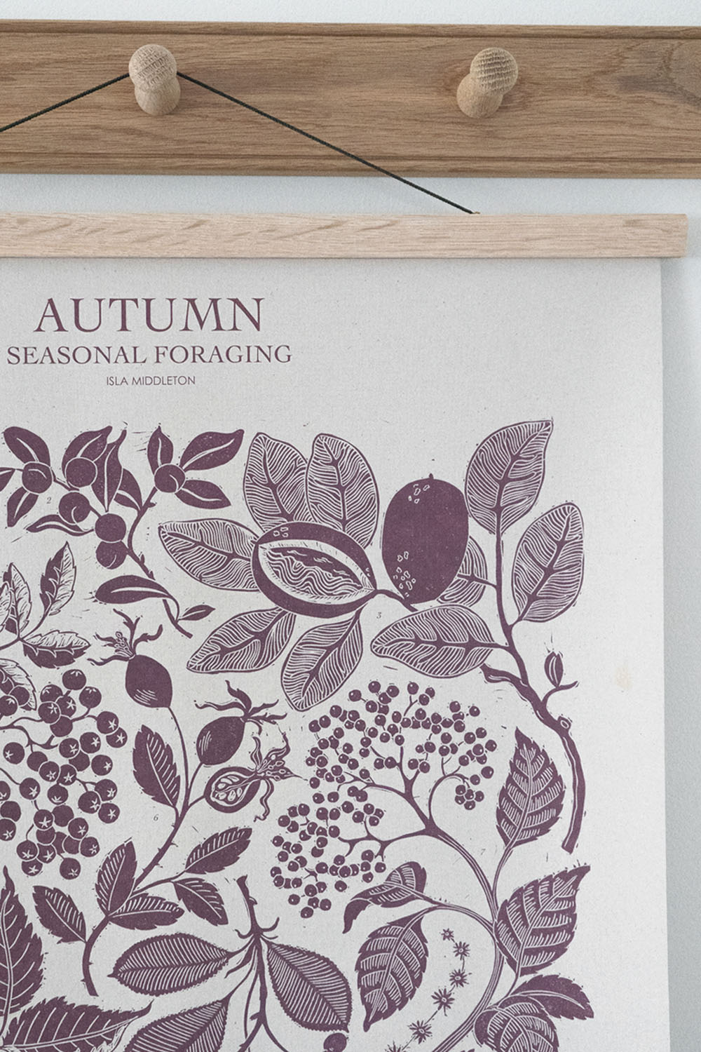 Oak Poster Hanger