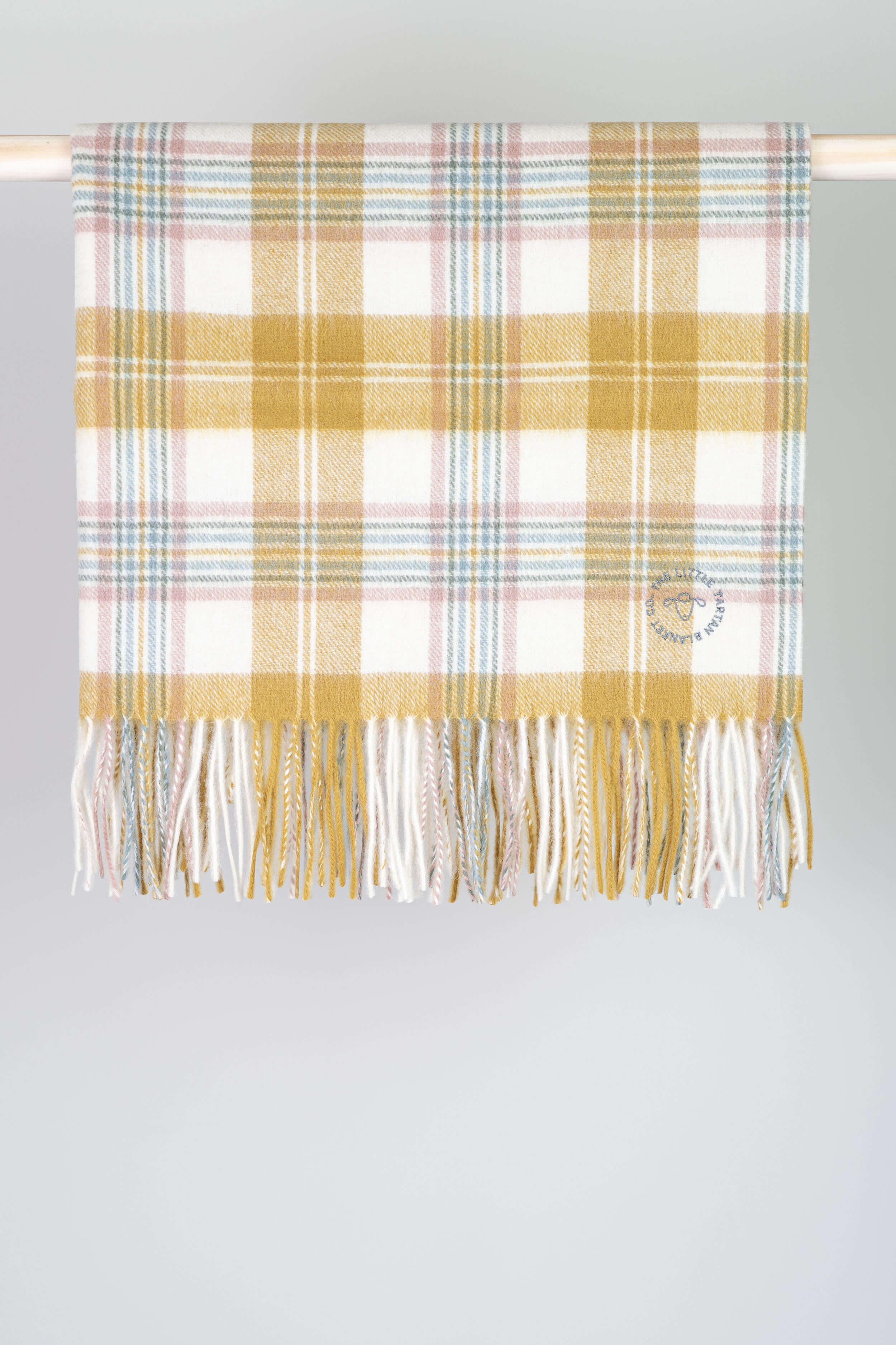 Rainbow Check Lambswool Baby Blanket - Coates & Warner