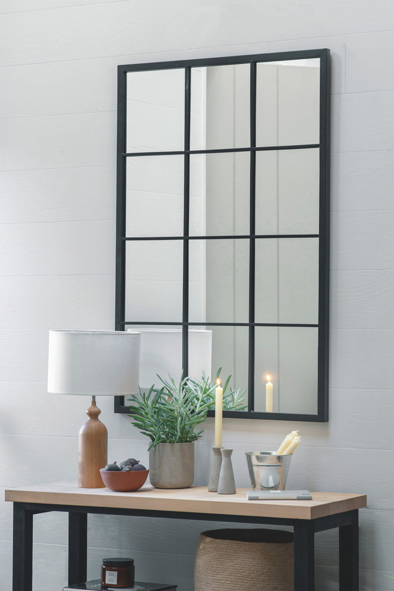 Rectangular Steel Window Mirror - Large