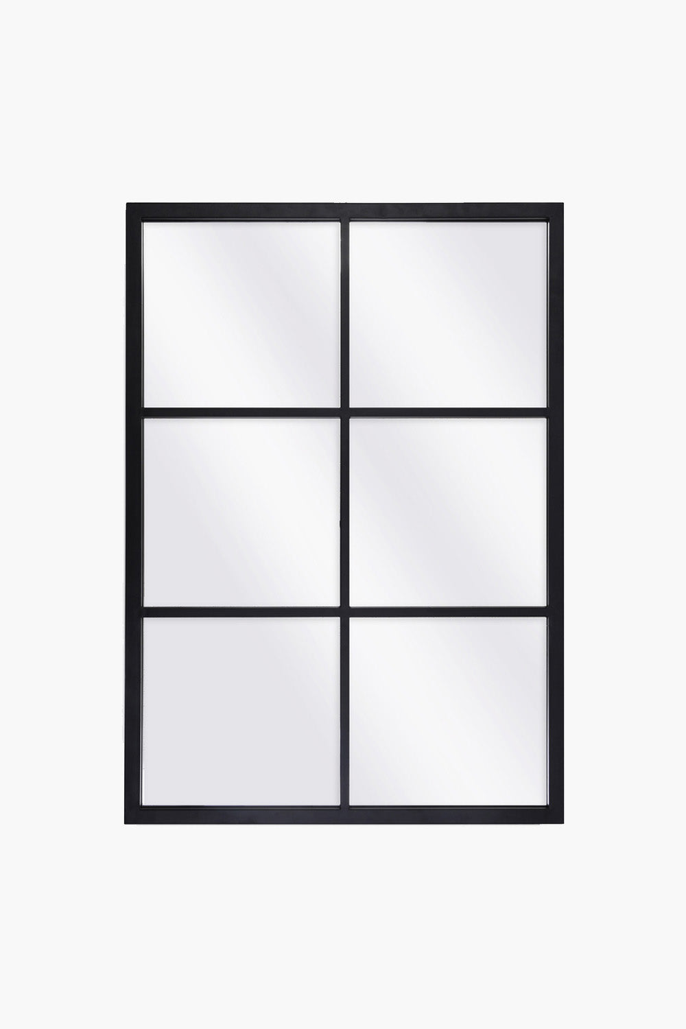 Rectangular Steel Window Mirror - Medium