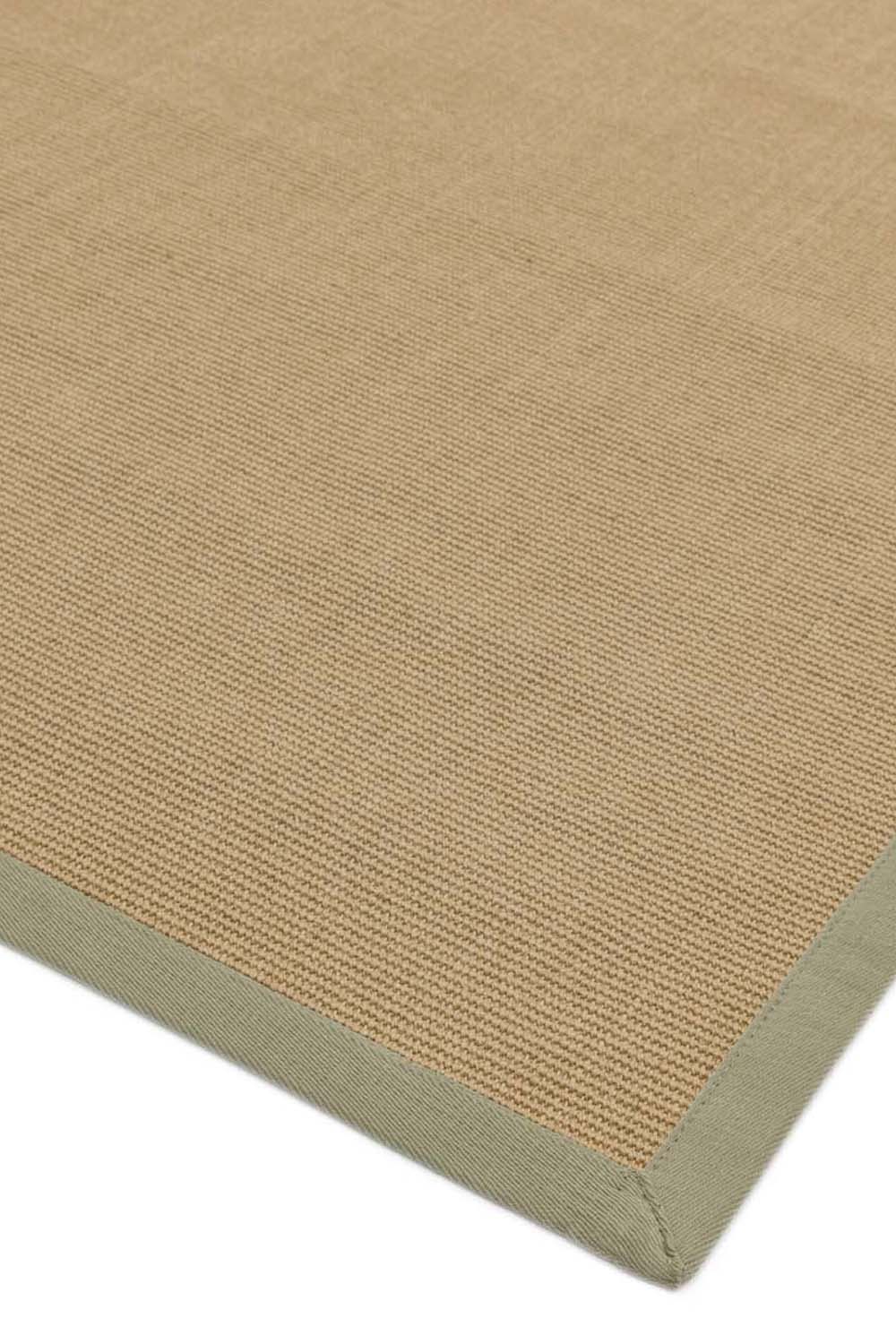 Sisal Rug With Sage Linen Border