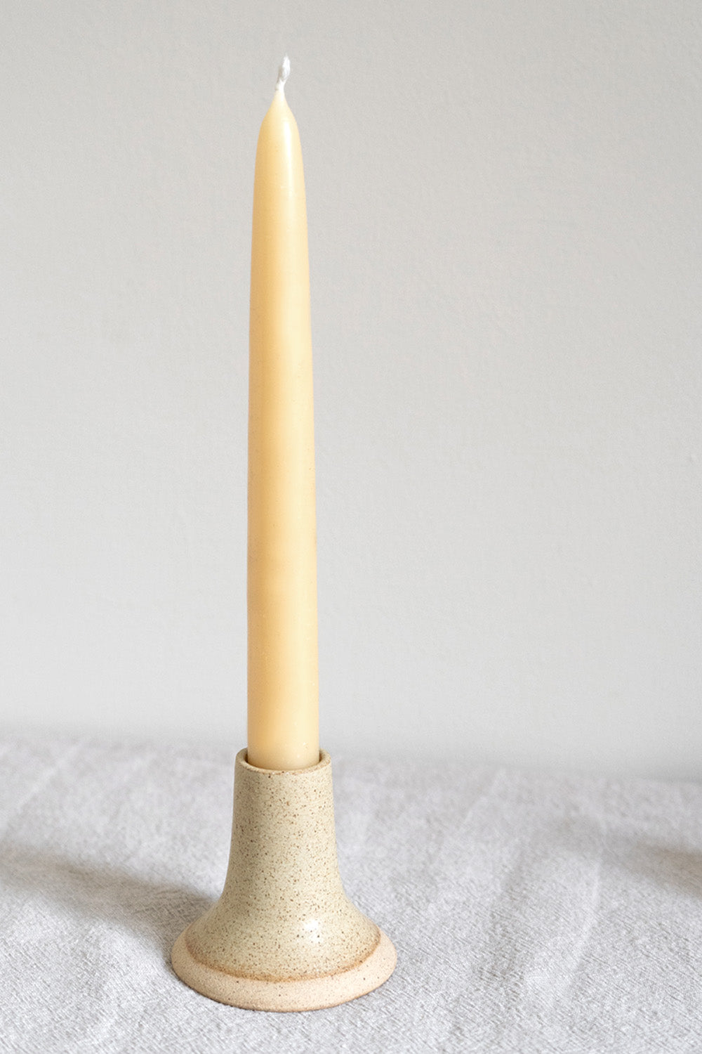 Hand Thrown Ochre Candle Holder